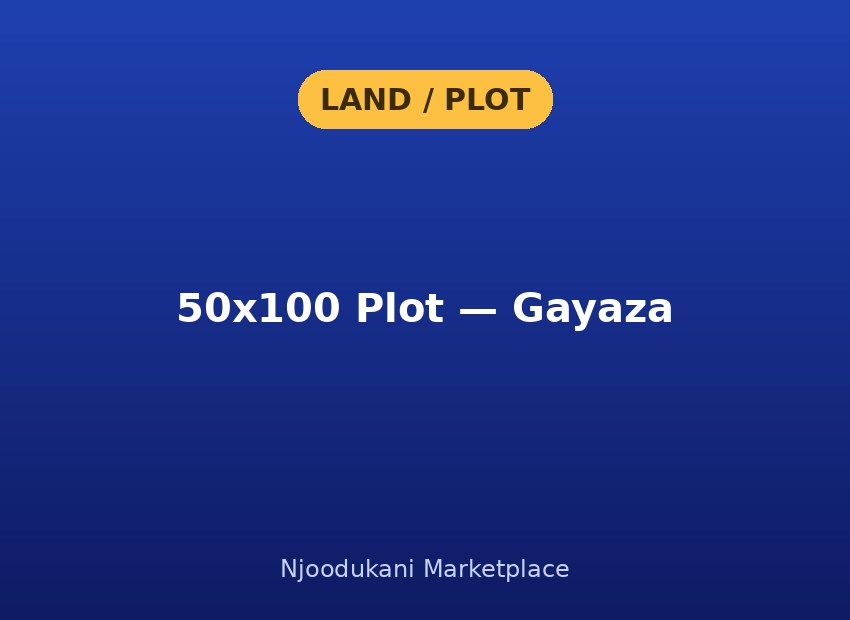 50x100 Plot — Gayaza