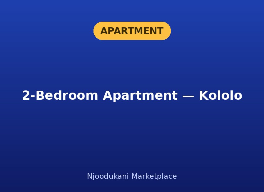 2-Bedroom Apartment — Kololo