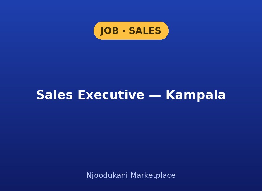Sales Executive — Kampala