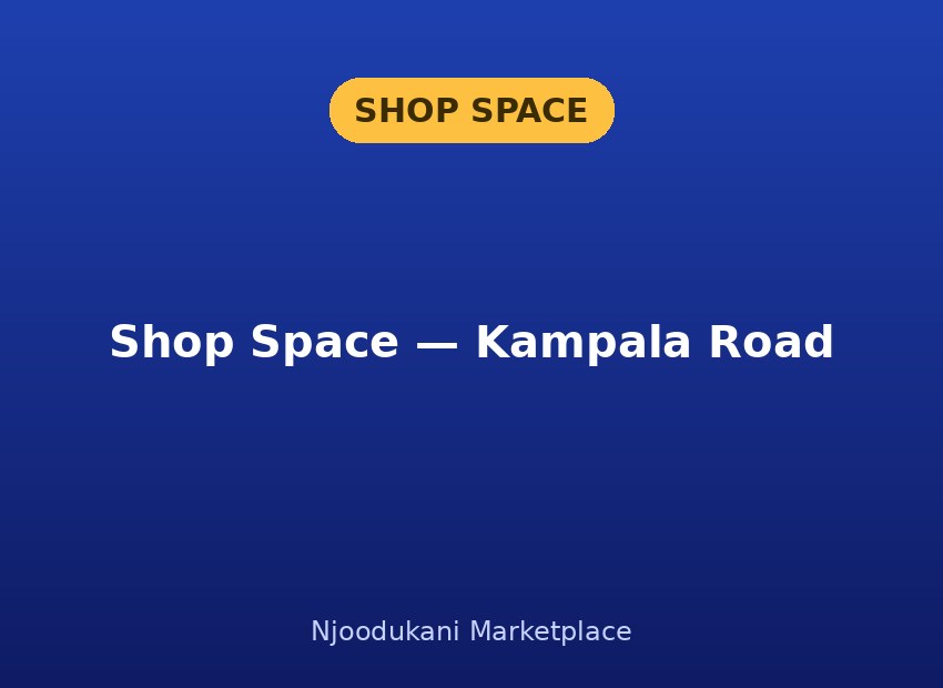 Shop Space — Kampala Road