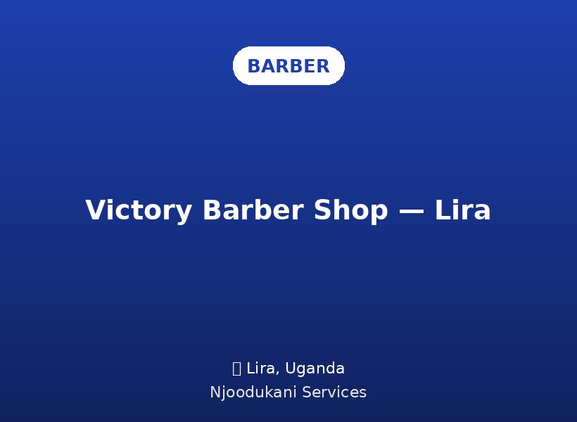 Victory Barber Shop — Lira