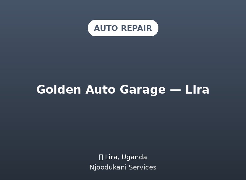 Golden Auto Garage — Lira