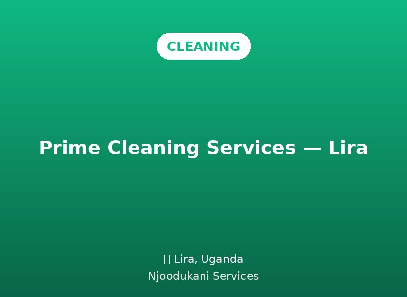 Prime Cleaning Services — Lira