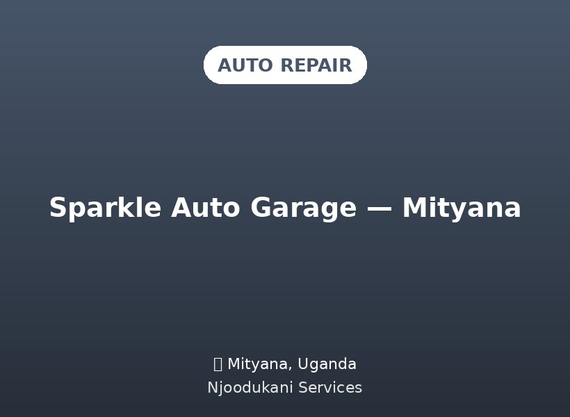 Sparkle Auto Garage — Mityana