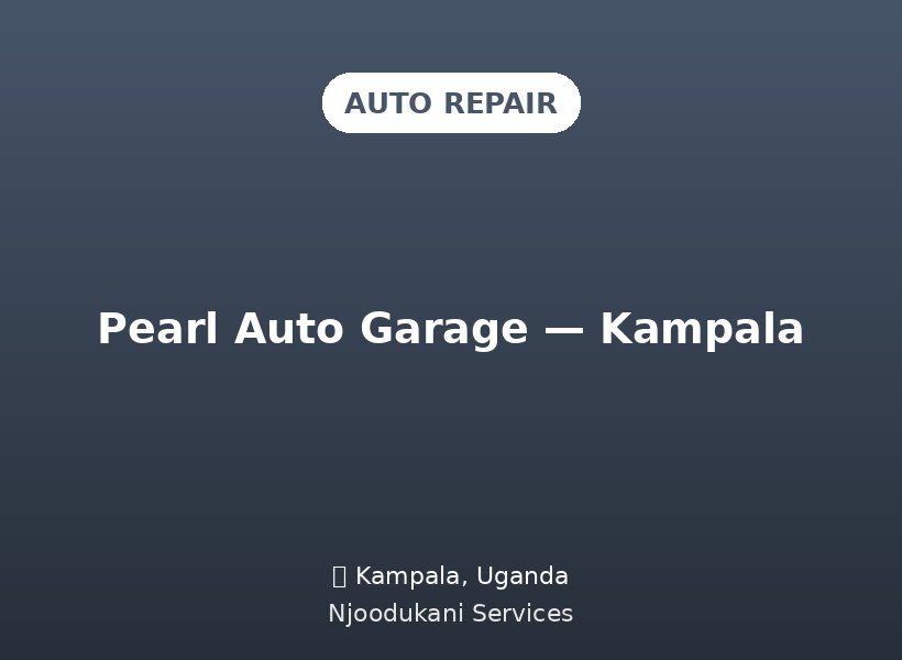 Pearl Auto Garage — Kampala