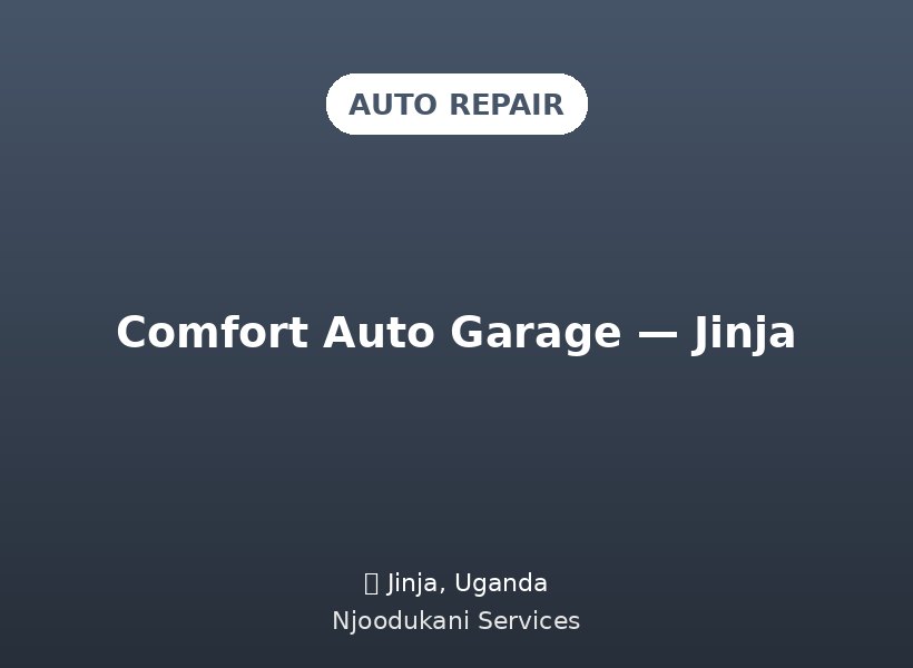 Comfort Auto Garage — Jinja