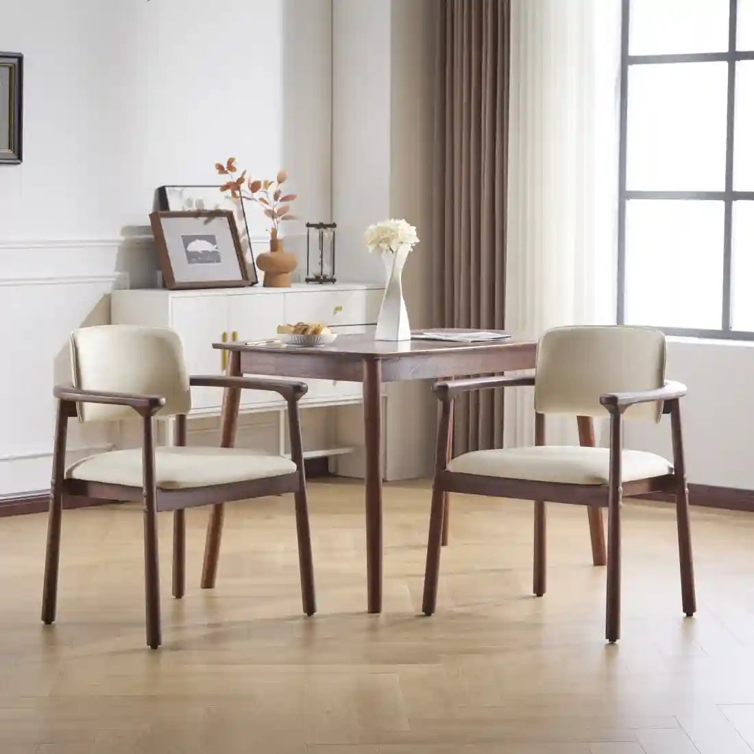 Beige Dark Walnut