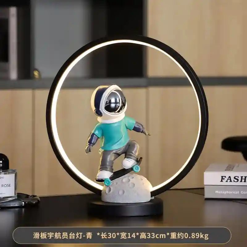 Skateboard Desk Lamp Blue