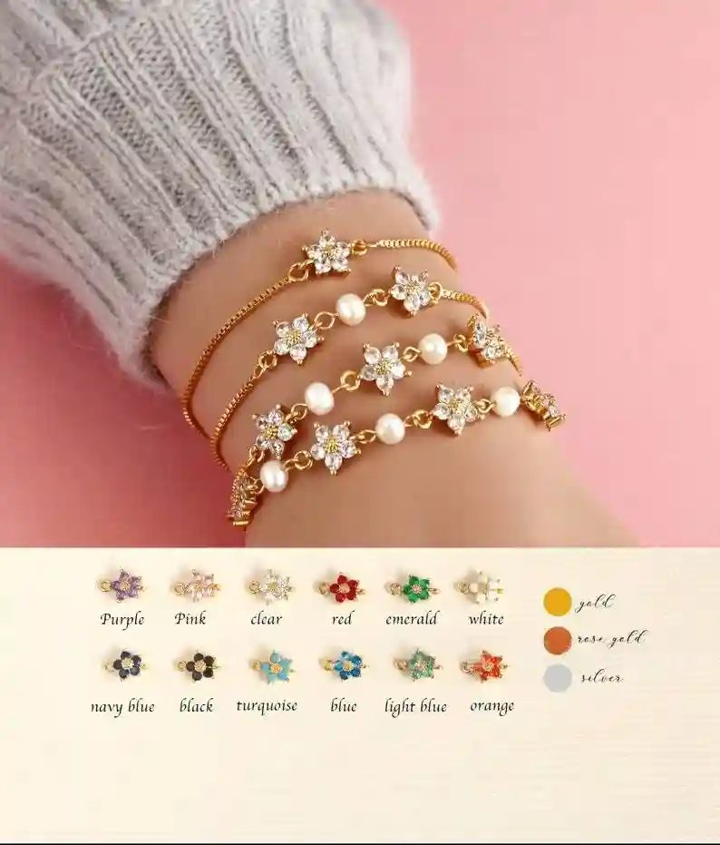 Gold-1 Birthday Stone Flower 1 Pear