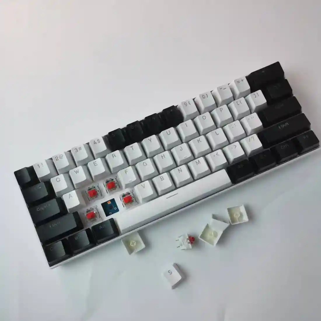 White Black Red Switches