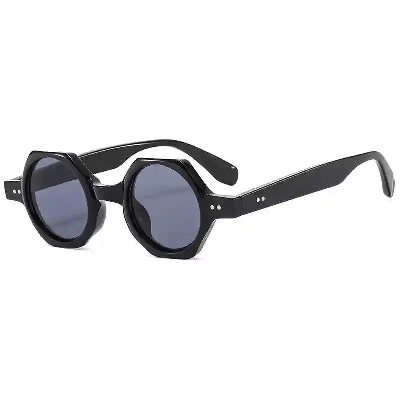 Sunglasses-Bright Black Gray Sheet