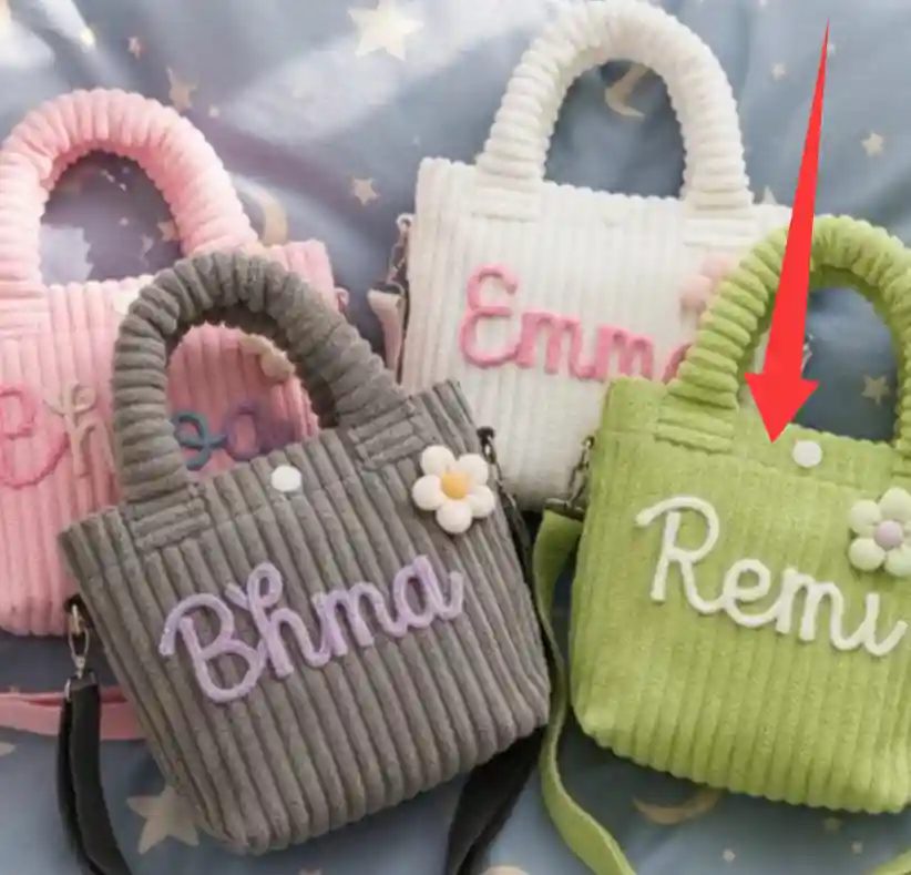 Green-Multicolored Hand Embroidery