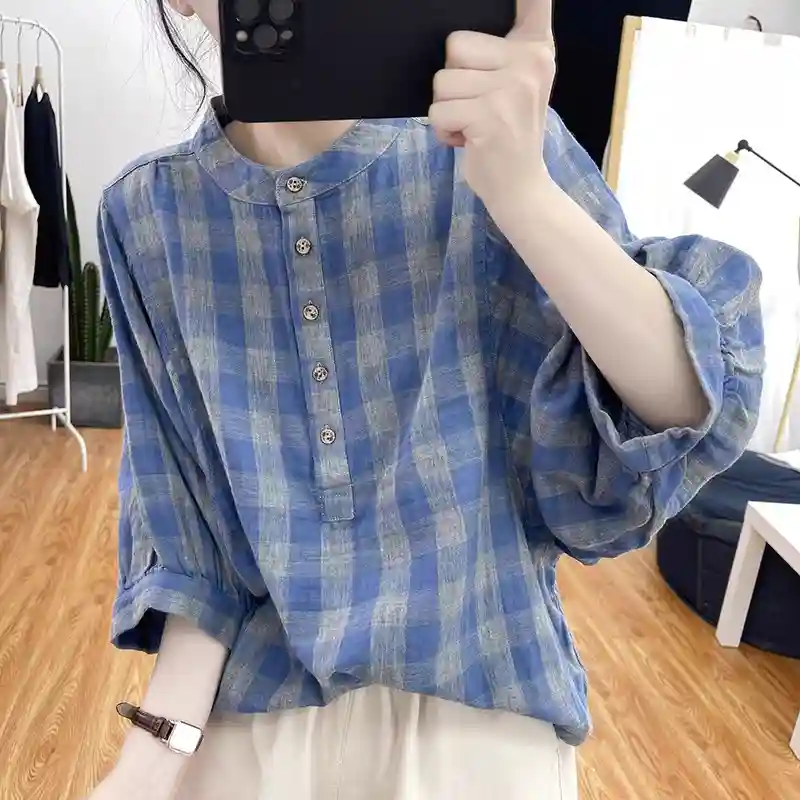 Dark Blue Plaid