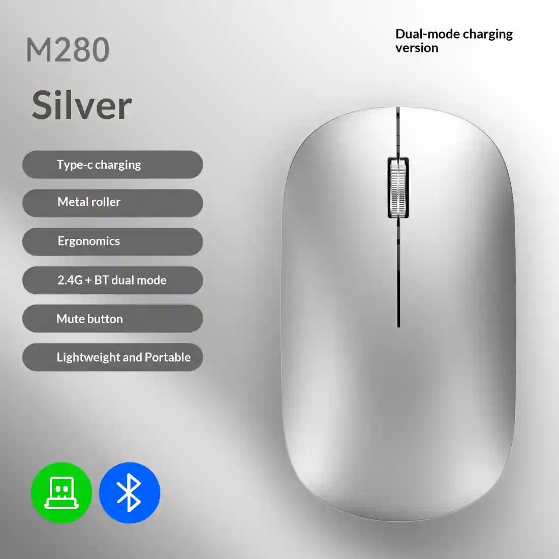 Metallic Silver