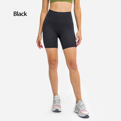 Naked-feel Elastic Yoga Pants, Tummy Control And Butt-lifting Cycling Fitness 3 Pants Tight Running Shorts For Women