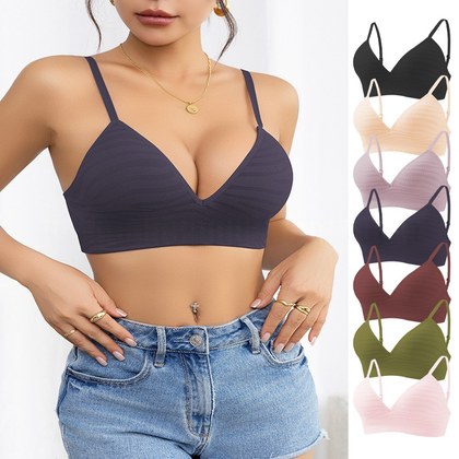Style Triangle Cup Striped Lingerie