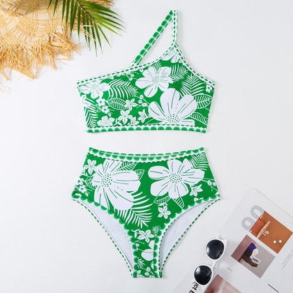 Womens Multi-Color Beach Vacation Swimsuit