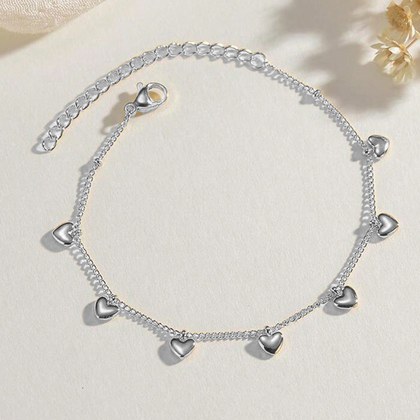 Adjustable Delicate High-end Womens Bracelet With A Heart Design