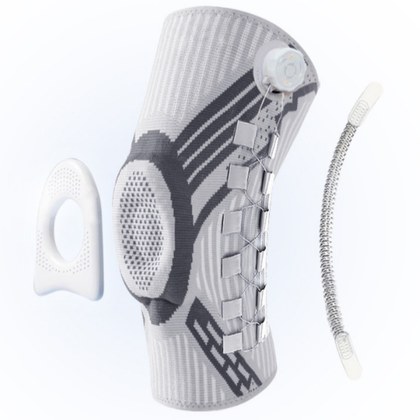 Upgraded Knob-Style Sports Knee Brace Outdoor Running Shock-Absorbing Adjustable Silicone Knee Protector
