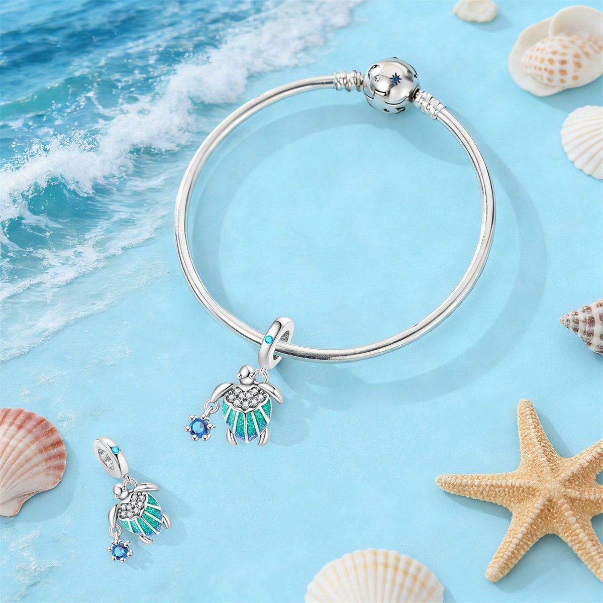 DIY Ocean Series Beaded Pendant Bracelet Accessories