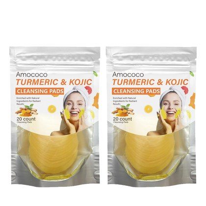 Only Supports Self Pickup With Waybill Amococo Turmeric & Kojic Cleansing Pads Brightened Skin Enriched With Turmeric Root Kojic Acid For Gentle Exf…