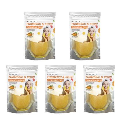Only Supports Self Pickup With Waybill Amococo Turmeric & Kojic Cleansing Pads Brightened Skin Enriched With Turmeric Root Kojic Acid For Gentle Exf…