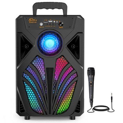 3000W Portable Bluetooth Speaker Sub Woofer Heavy Bass Sound System Party & Mic