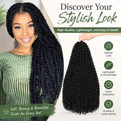 Water Wave Crochet Braiding Hair LongBohemian Curly Style Suitable For Butterfly Braids AndFaux Braids 60 Grams Multiple Styling Options AvailableHD…