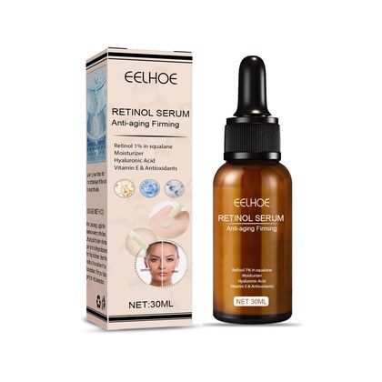 EELHOE Retinol Face Serum, Lightening Fine Lines, Hydrating, Firming, Anti Aging A Pple Skin Repair E Ssence