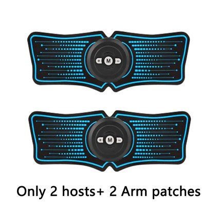 Wireless EMS Muscle Stimulator Toner ABS Abdominal Trainer Body Fitness Massager-Arm-patch-2sets-300886