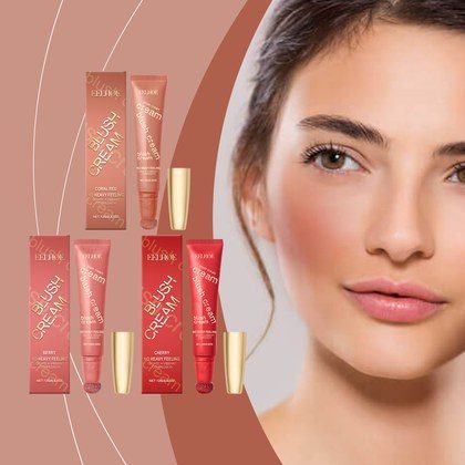 Shimmer Cream Blush For Face Natural Glow, Long-lasting, Contour-enhancing