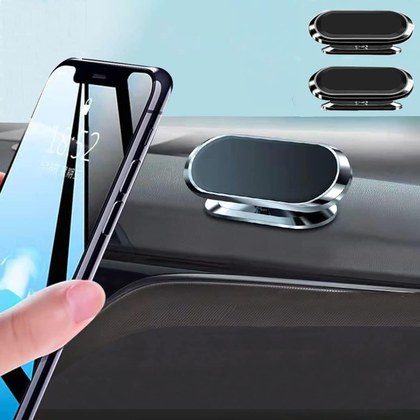 2 Pack Strong Magnetic Car Phone Holder Upgrade Powerful Magnet 360 Degree Rotation Universal Stable Car Cell Phone Mount Compatible With All Mobile…