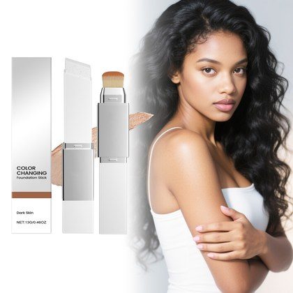 2-in-1 Color-Changing Foundation Stick Deep Skin Tone