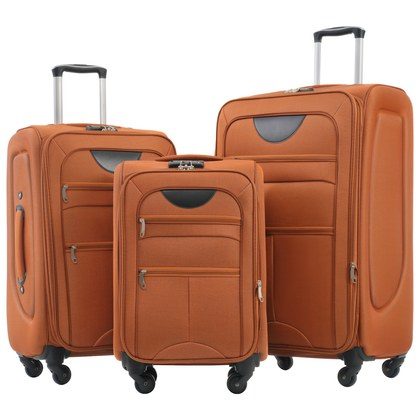 Softside Luggage Expandable 3 Piece Set Suitcase Upright Spinner Softshell Lightweight Luggage Travel Set-22 26 30 Inches