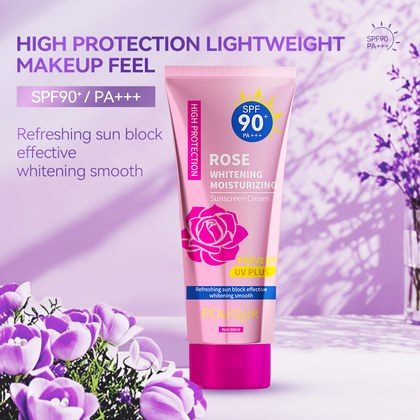 POUQUR ROSE WHITENING Rose Sunscreen Cream In Tube 60ml