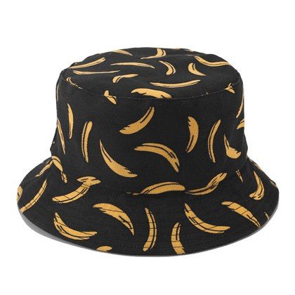 Men's And Women's Matching Fun Fruit Print Simple Casual Fisherman Hat For Summer Breathable And Versatile Double-sided Wearable Bucket Hat Suitable…
