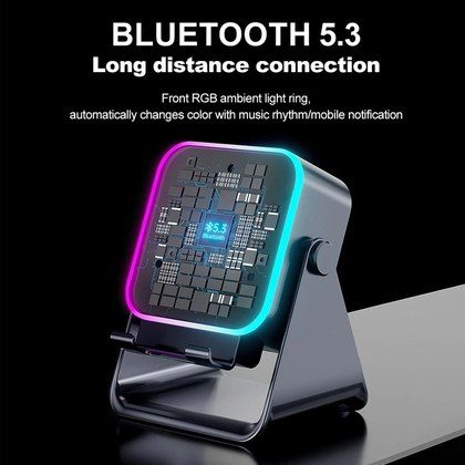 Wireless Induction Speaker 5-in-1 Bluetooth Speaker With Phone Stand For PAD UK