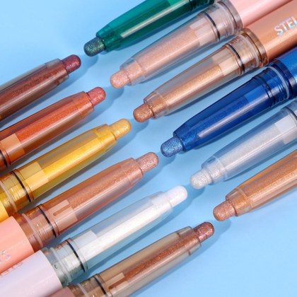 Twelve-color Highlight Eyeliner Pen Beads