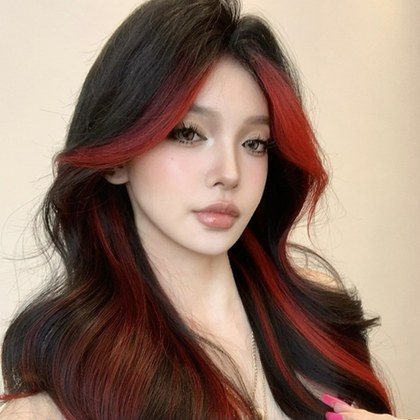 New Style Ombre Womens Daily Influencer Long Curly Wig, Natural And Realistic Full Head Wig