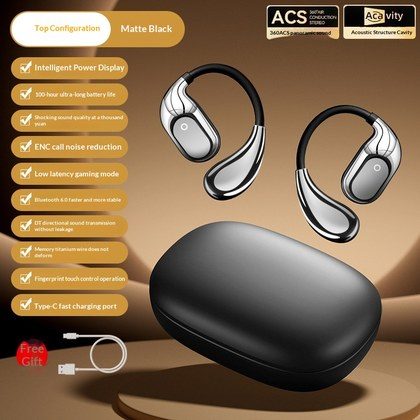 New Bone-conduction True Wireless Bluetooth Earphones