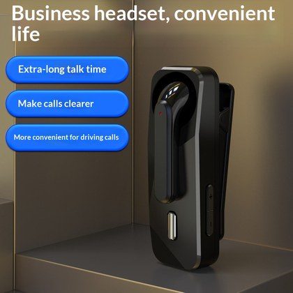 Lapel-style Wireless Bluetooth Earphones