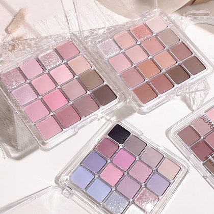 16-color Eyeshadow Palette Matte Pearly Fine Shimmer Low Saturation