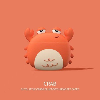Cartoon Little Crab Bluetooth Earphone Case