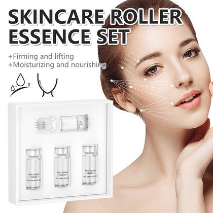Moisturizing Whitening And Brightening Skincare Roller Serum Set