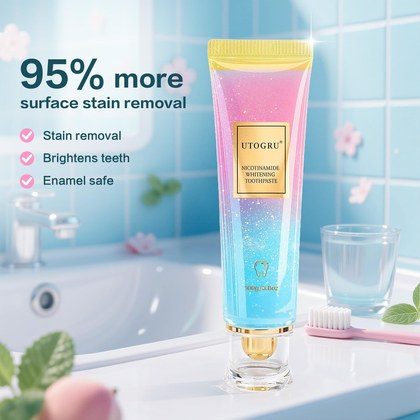 Niacinamide Two-Color Toothpaste Wholesale For Whitening Removing Yellow Stains And Tartar