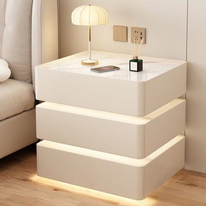 Multifunctional Wireless-Charging Bluetooth Smart Bedside Table