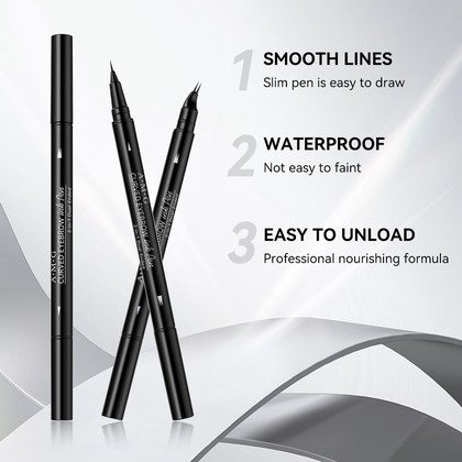 Double-ended Brow Pencil And Eyeliner 2-in-1