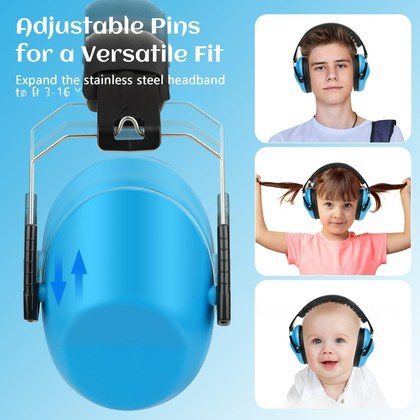 Noise-reducing Earmuffs For Children Noise-canceling Over-ear Headphones For Drum Practice