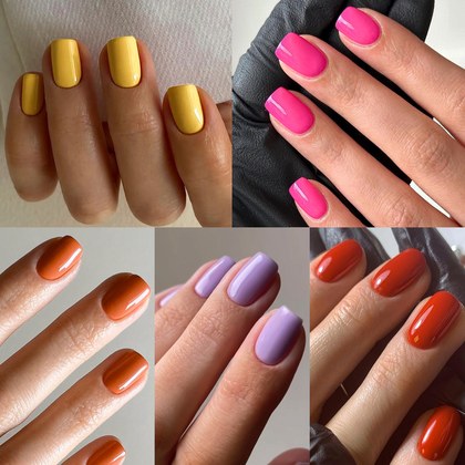Classic Solid-color Nail Wraps For Women