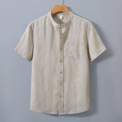 High-End Tencel Linen Mens Shirt